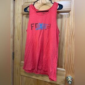 Fox orange and blue size L tank top